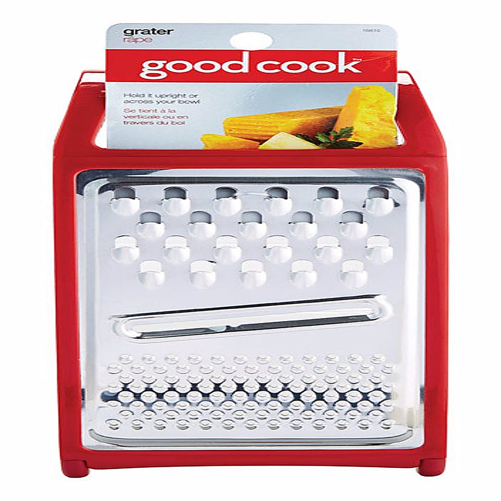 Good Cook 15610 Red Stainless Steel Cheese Grater