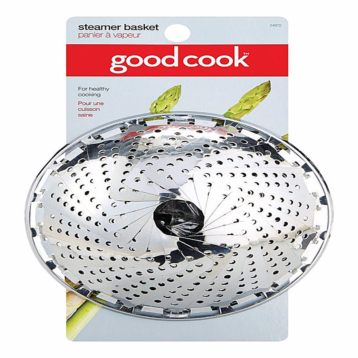 Good Cook 24972 Silver Stainless Steel Steamer Basket
