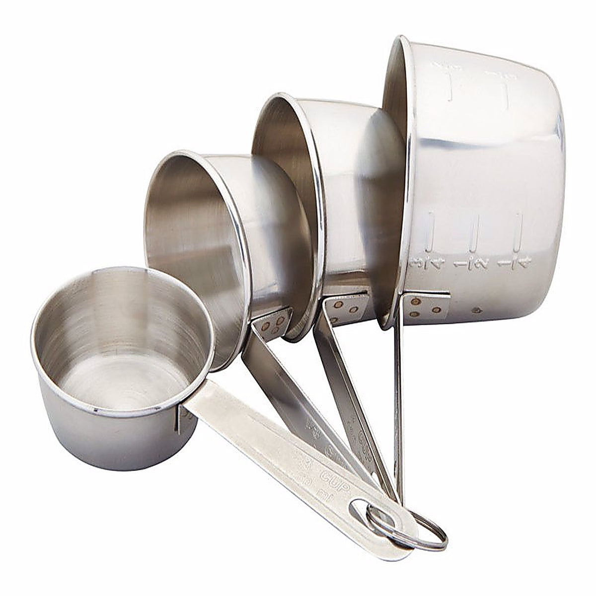 Good Cook 19850 Stainless Steel Silver Measuring Set