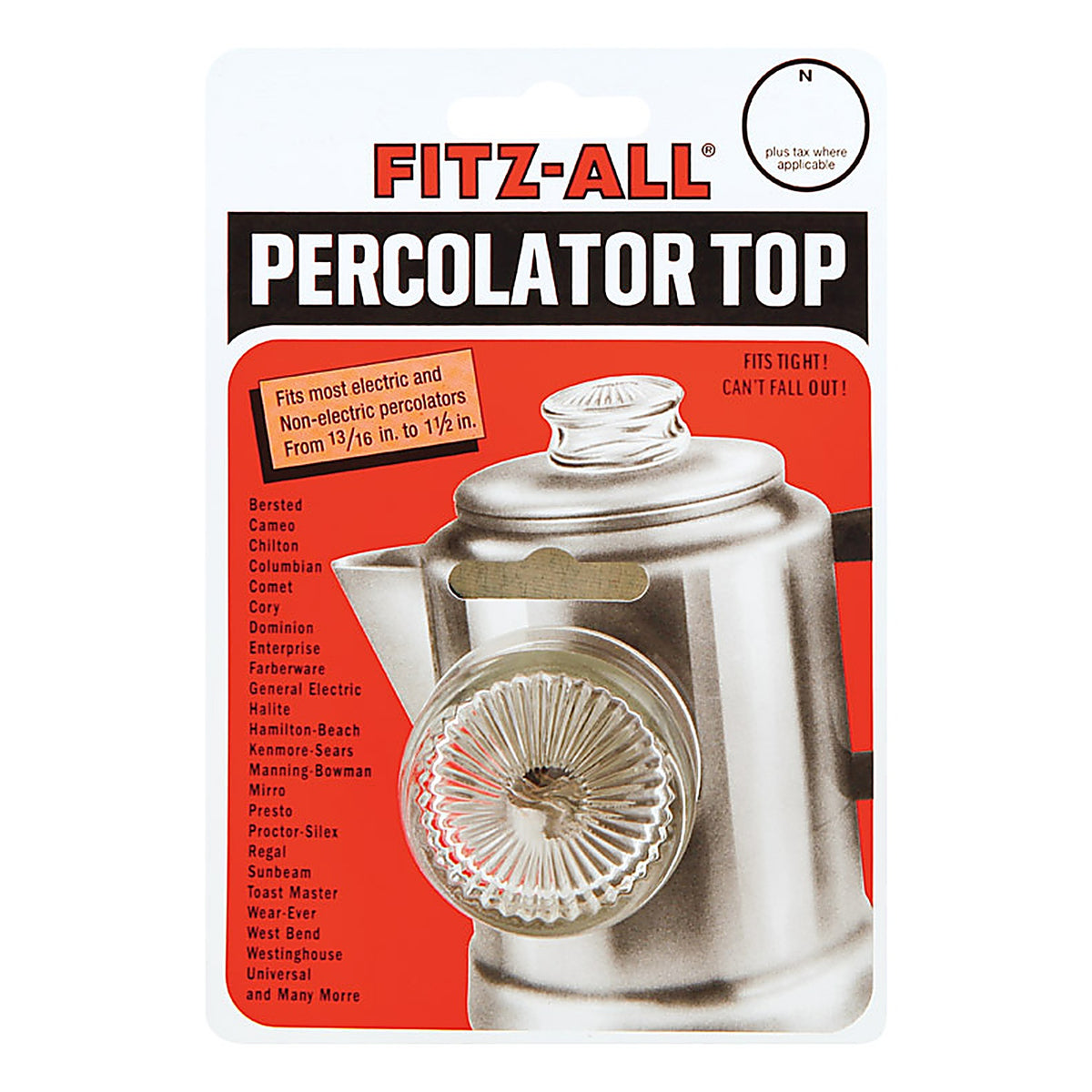 Tops 55700 Glass Replacement Percolator Top Clear