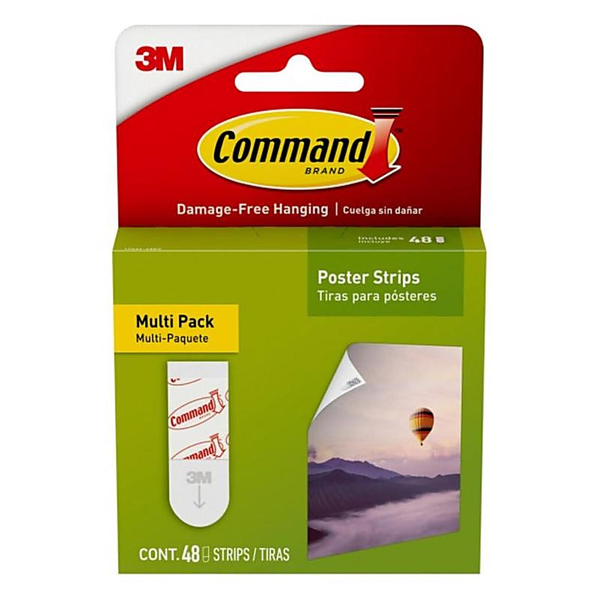 3M 17024-48ES Small Foam Adhesive Strips 1-3/4 in. L 48/Pack