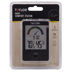 Taylor 1732 Comfort Level Hygrometer Digital Thermometer Plastic Black