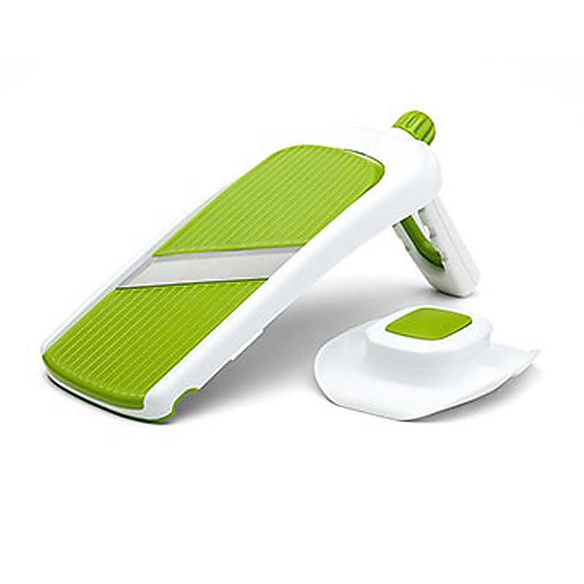 Chef'n 102-824-120 SleekSlice 4-3/8 in. W x 9 in. L Green/White Plastic/Stainless Steel Hand-Held Mandoline