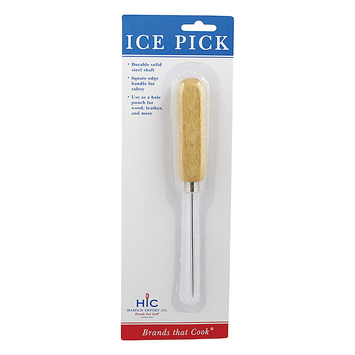 Harold Import 43108 Steel/Wood Ice Pick