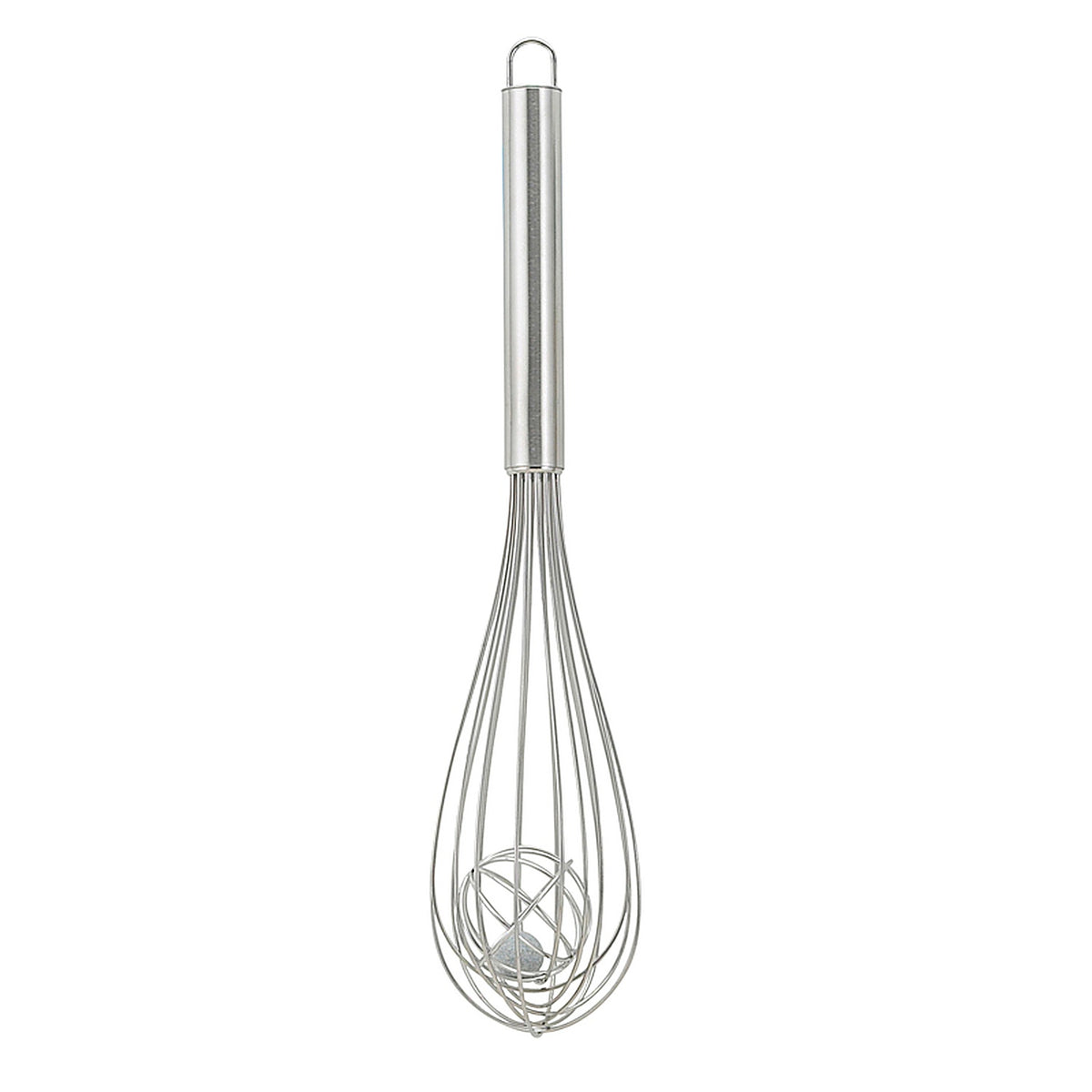 Harold Import 42166 Mrs. Anderson's 3 in. W x 12 in. L Silver Stainless Steel Balloon Wisk w/Center Ball