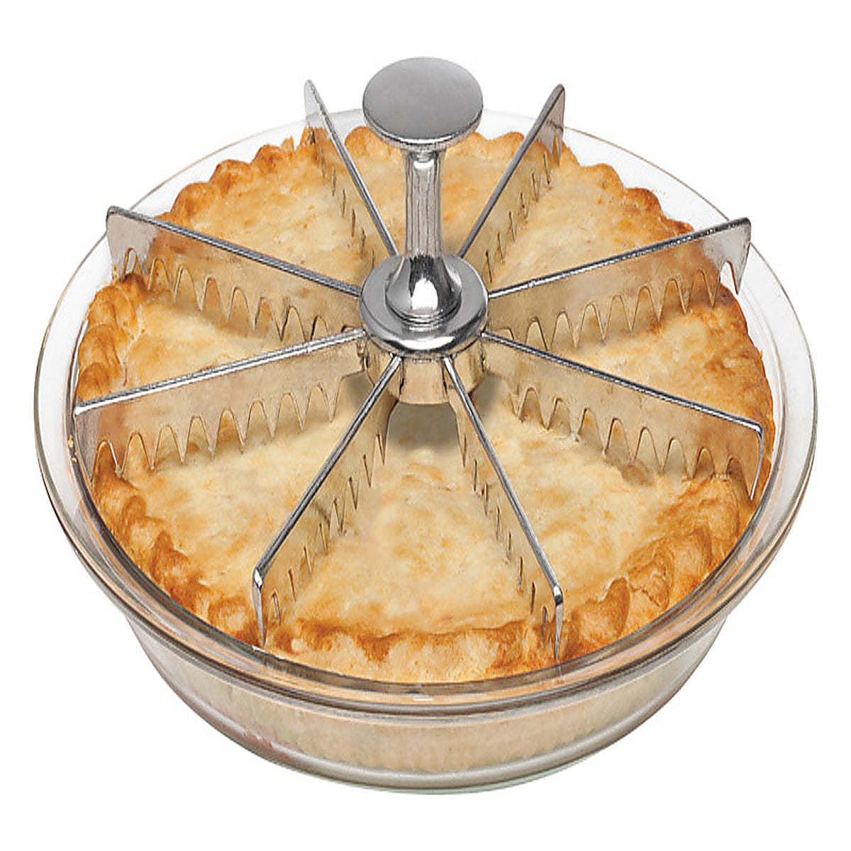 Harold Import 43743 4 in. W x 8 in. L Silver Stainless Steel Pie Cutter