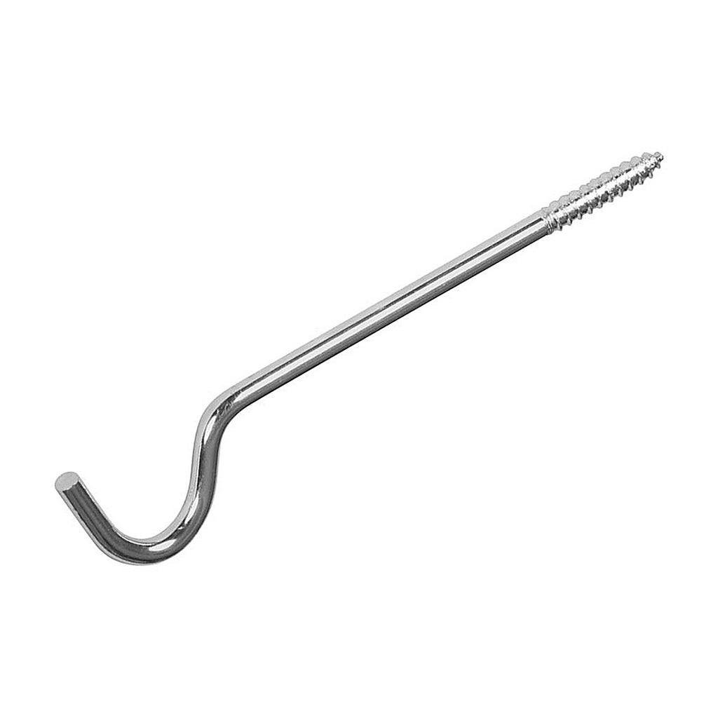 Kenney KN87011 Chrome Silver Curtain Rod Support Hook 2 in. L