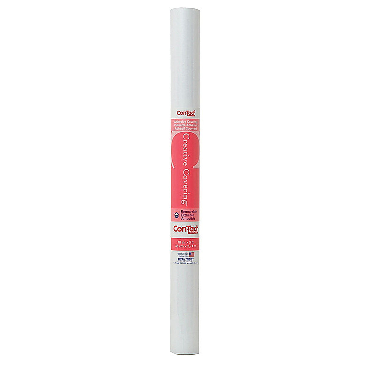 Con-Tact 09F-C9953-12 Creative Covering 9 ft. L x 18 in. W White Self-Adhesive Shelf Liner