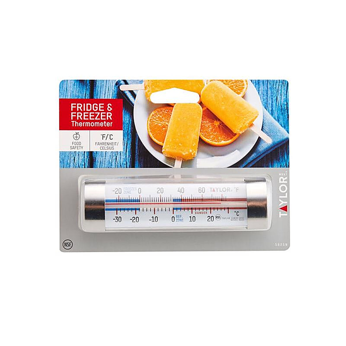 Taylor 5925N Instant Read Analog Freezer/Refrigerator Thermometer