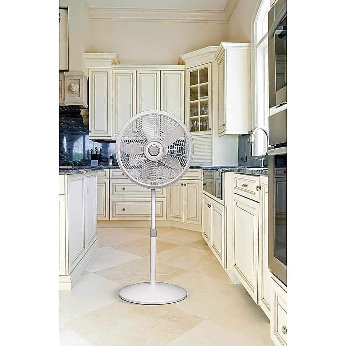 Lasko 1820 Elegance & Performance 54-1/2 in. H x 18 in. Dia. 3 speed Oscillating Pedestal Fan