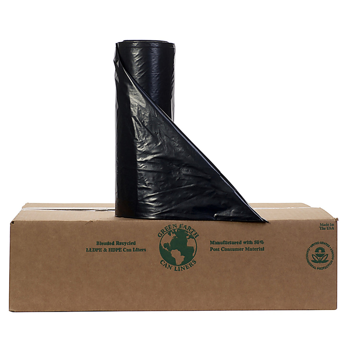 Noramco RPGB-6161 PGB-Series 55 gal. Trash Can Liners Twist Tie 100/Pack