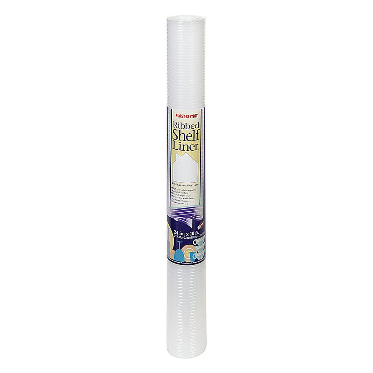 Warp's PM210-C Plast-O-Mat 10 ft. L x 24 in. W Clear Non Adhesive Ribbed Shelf Liner