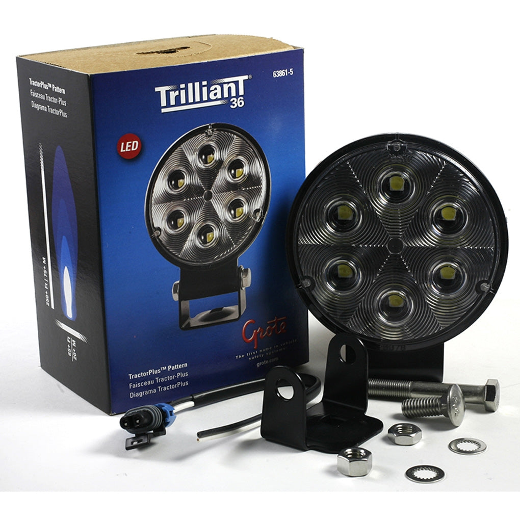Grote 63861-5 Trilliant 36 LED WhiteLight Work Lamp