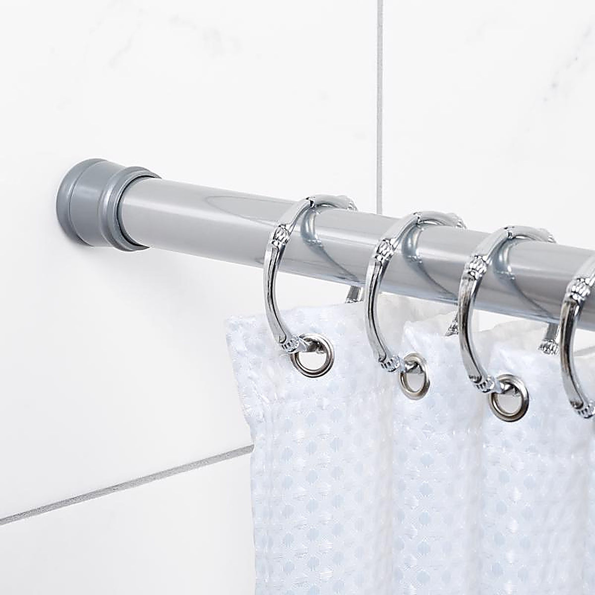 Zenith Home 512S Chrome Silver Curtain Rod 24 in. L x 40 in. L