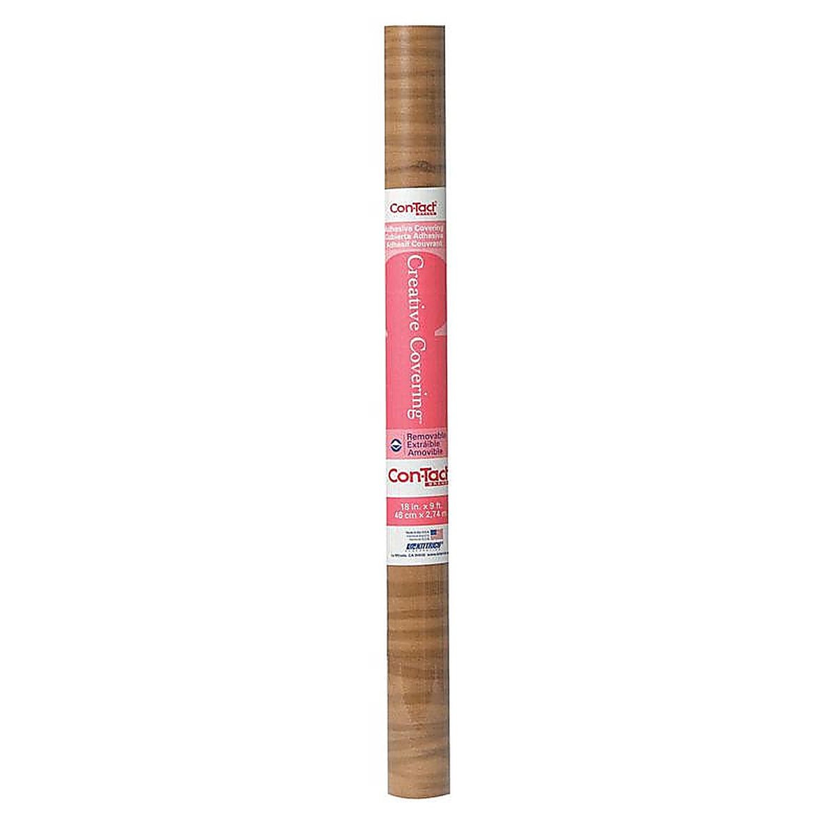 Con-Tact 09F-C9013-12 Creative Covering 9 ft. L x 18 in. W Knotty Pine Wood Grain Self-Adhesive Shelf Liner