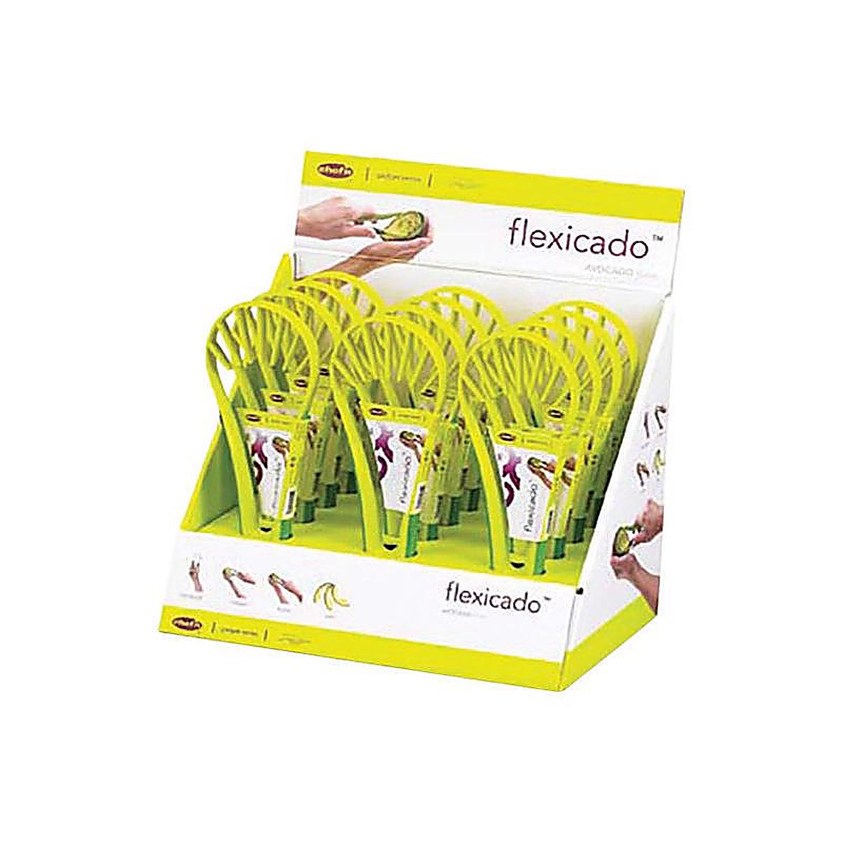 Chef'n 102-032-011 Flexicado 2-3/4 in. W x 8 in. L Green Plastic Avocado Slicer