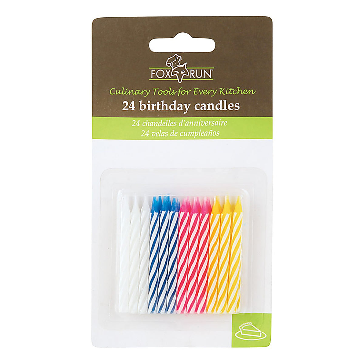 Fox Run 5388 Assorted None Scent Birthday Candles 2.25 in. H