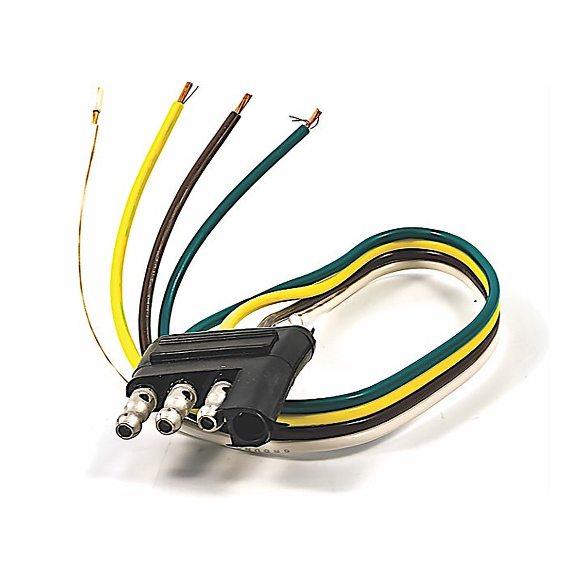 Camco - 64839 - Trailer Connector - Male 12in Wishbone Harness Trailer End, 1/Hdrbag (eazlift)