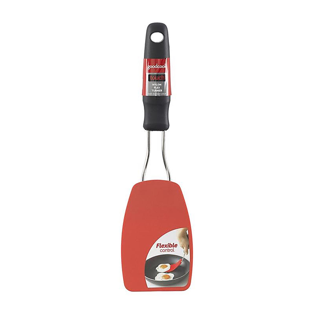 Good Cook 20440 Touch 3 in. W x 12 in. L Black/Silver Nylon/Stainless Steel Flex Turner