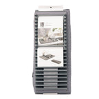 Umbra 330720-149 18 in. W x 24 in. L Charcoal Microfiber Drying Rack w/Mat