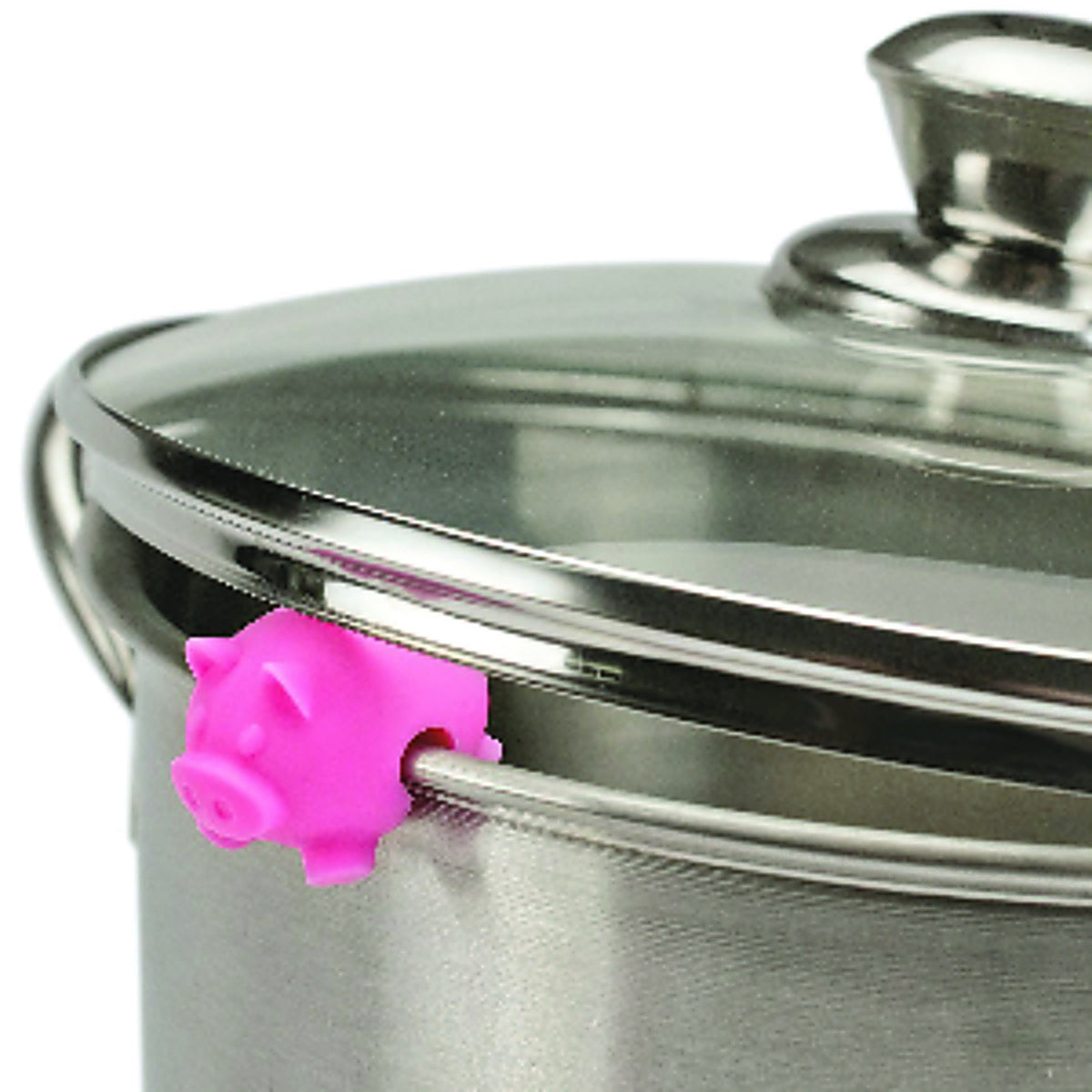 Tovolo 81-4467 Red/Pink/White Silicone Pot Lid Lifters