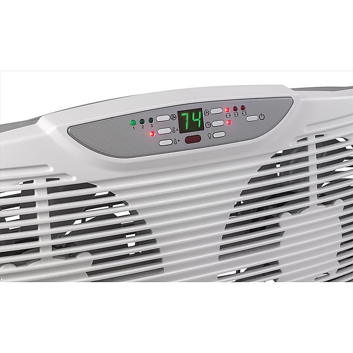 Lasko W09550 10.23 in. H x 9 in. Dia. 3 speed Electronically Reversible Twin Window Fan