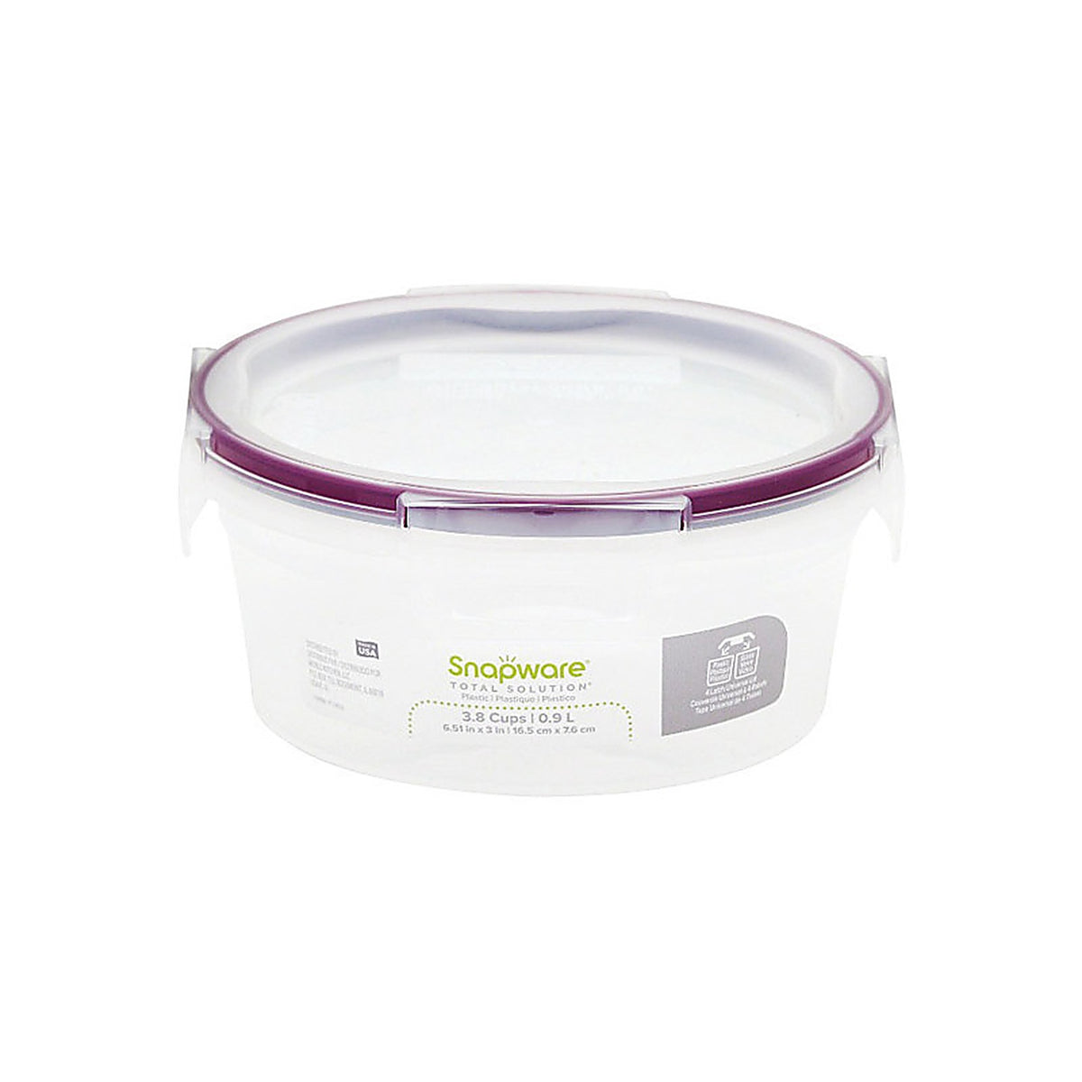 Snapware 1109968 Total Solution 3.8 cup Clear Food Storage Container 1/Pack