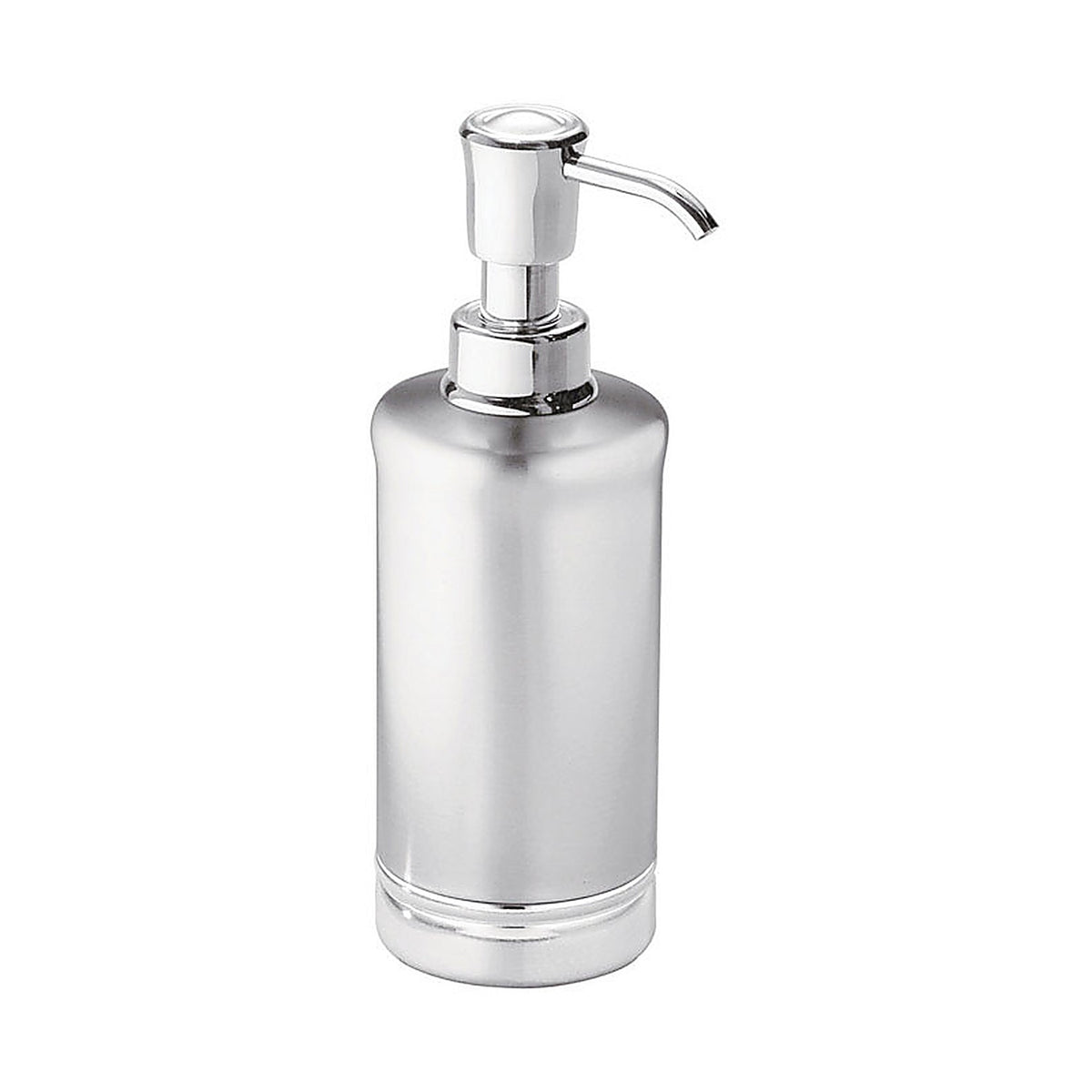 InterDesign 76350 Chrome Silver Stainless Steel Soap Dispenser