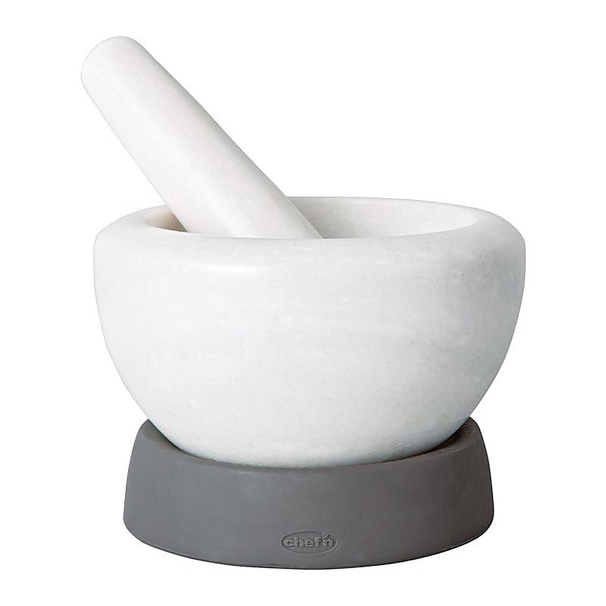 Chef'n 103-988-354 White/Gray Silicone Mortar and Pestle
