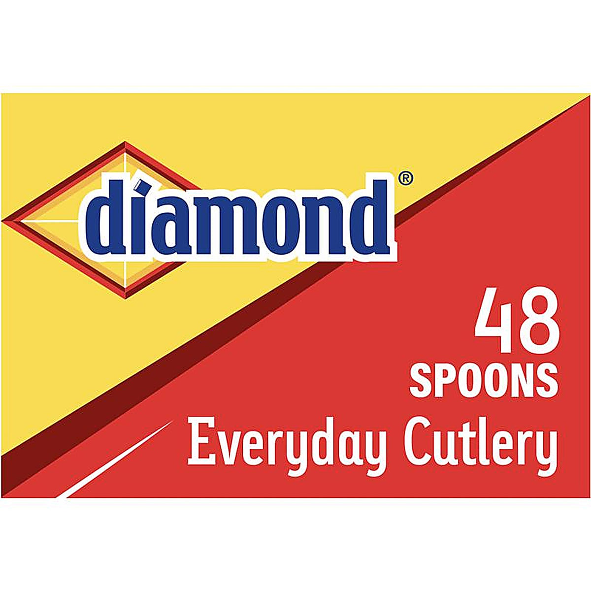 Diamond 4142600114 White Plastic Heavy Duty Spoons 48/Pack