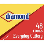 Diamond 4142600115 White Plastic Forks 48/Pack