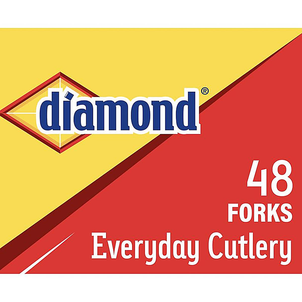 Diamond 4142600115 White Plastic Forks 48/Pack