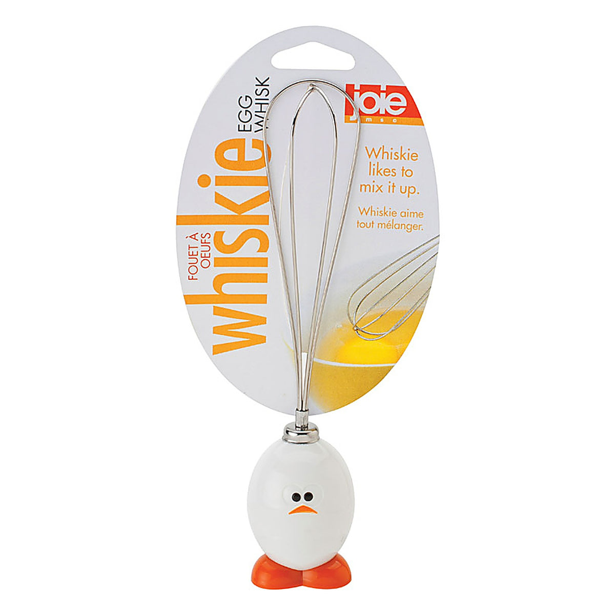 Joie 96019 Whiskie Egg White/Silver Plastic/Stainless Steel Whisk