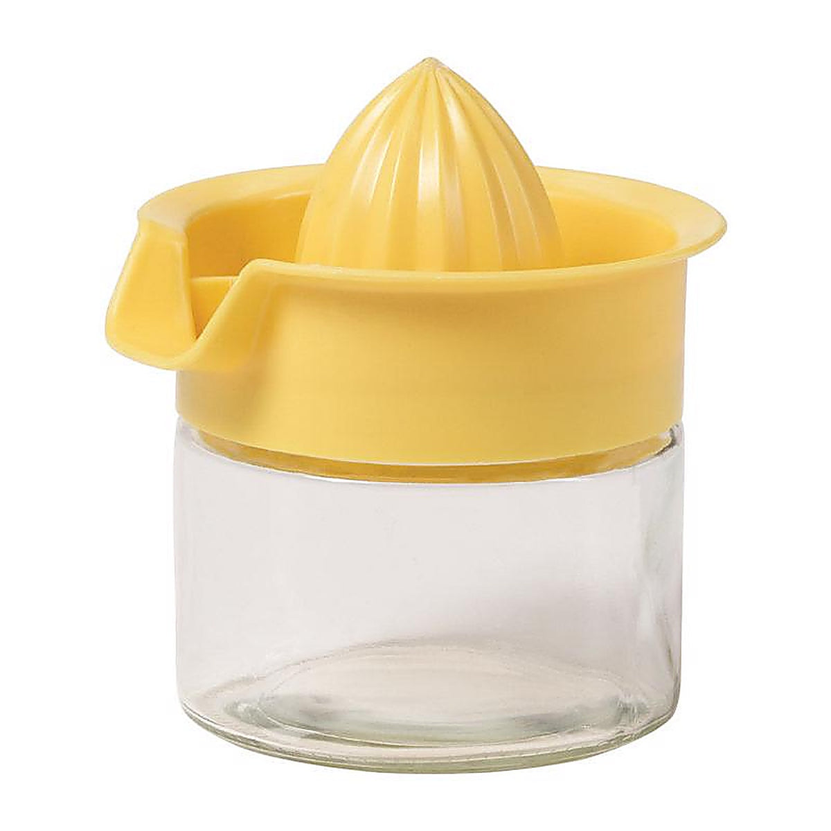 Lifetime 5078573 5-1/4 in. W x 5-1/2 in. L Clear/Yellow Glass/Plastic Manual Juice Press
