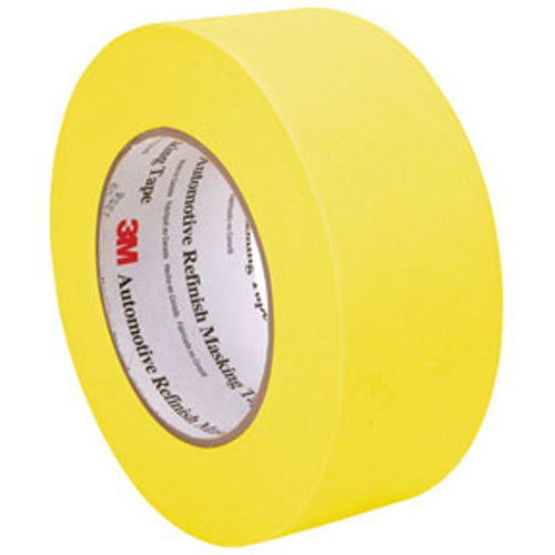 3M 06656 Automotive Refinish Yellow Masking Tape, 48 mm x 55 m