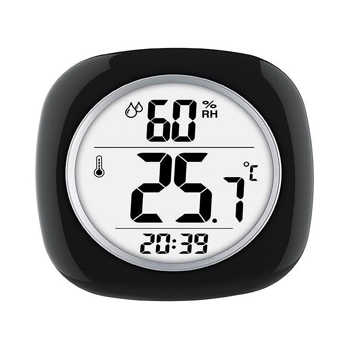 Taylor 1745BK Hygrometer/Temperature/Time Digital Thermometer Plastic Black