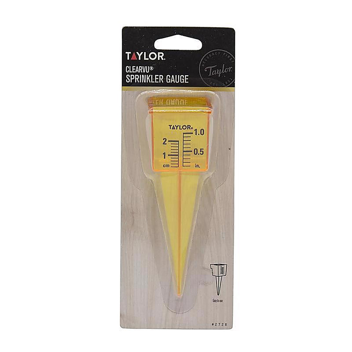 Taylor 2728 Rain Gauge/Sprinkler Stake 3 in. W x 5.31 in. L