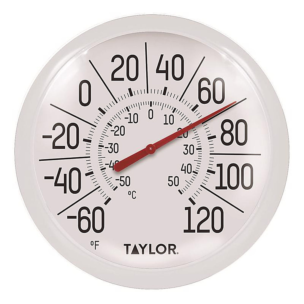 Taylor 5650 Dial Thermometer Plastic White