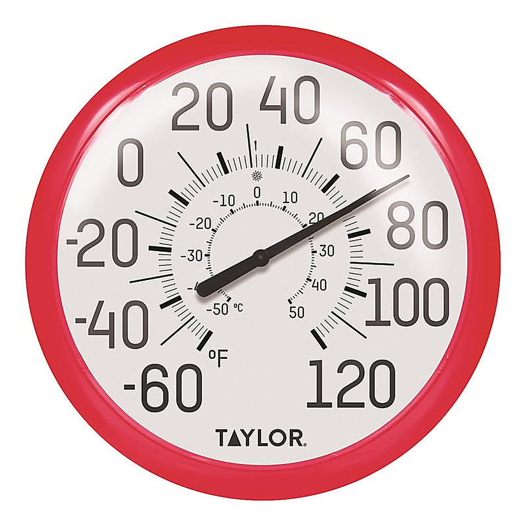 Taylor 6700RD Dial Thermometer Plastic Red
