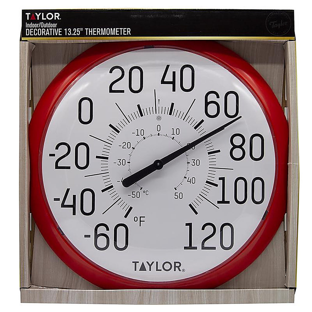 Taylor 6700RD Dial Thermometer Plastic Red