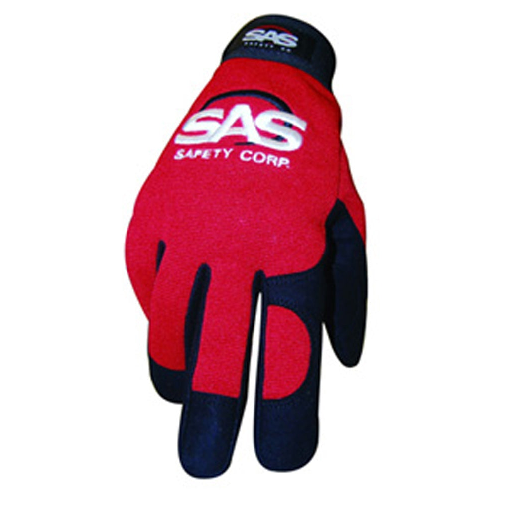 SAS 6672 Mechanic's Pro Tool Glove, Red Medium