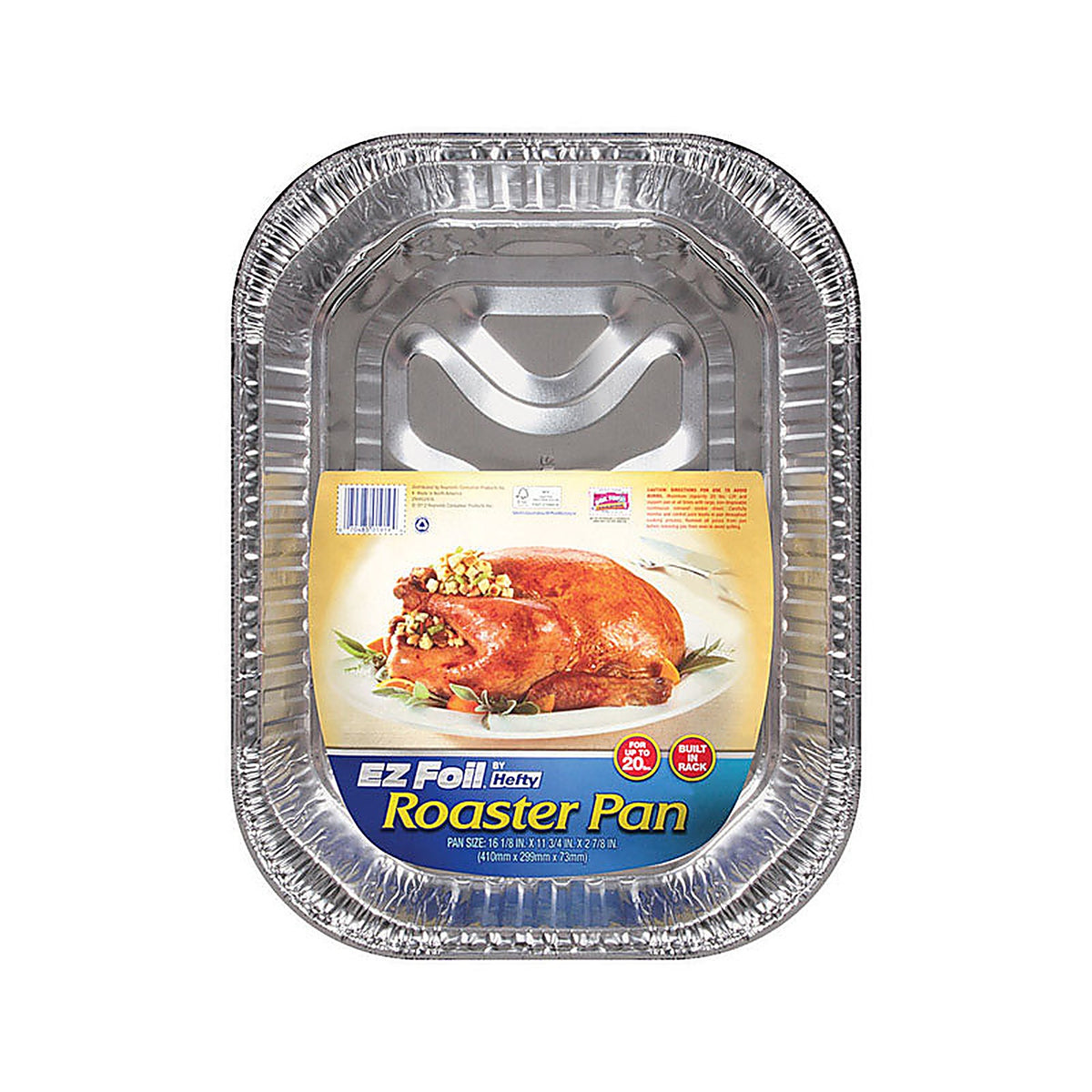 E-Z Foil Z01919 Foil 11-3/4 in. W x 16-1/8 in. L Roaster Pan Silver