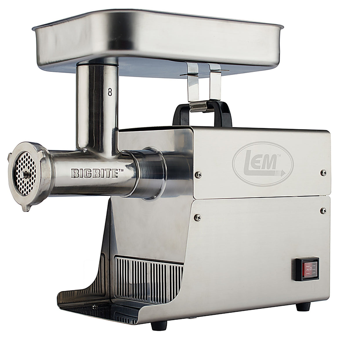 LEM 17791 Big Bite Brushed Silver 1 speed 7 lb. Meat Grinder .5 hp