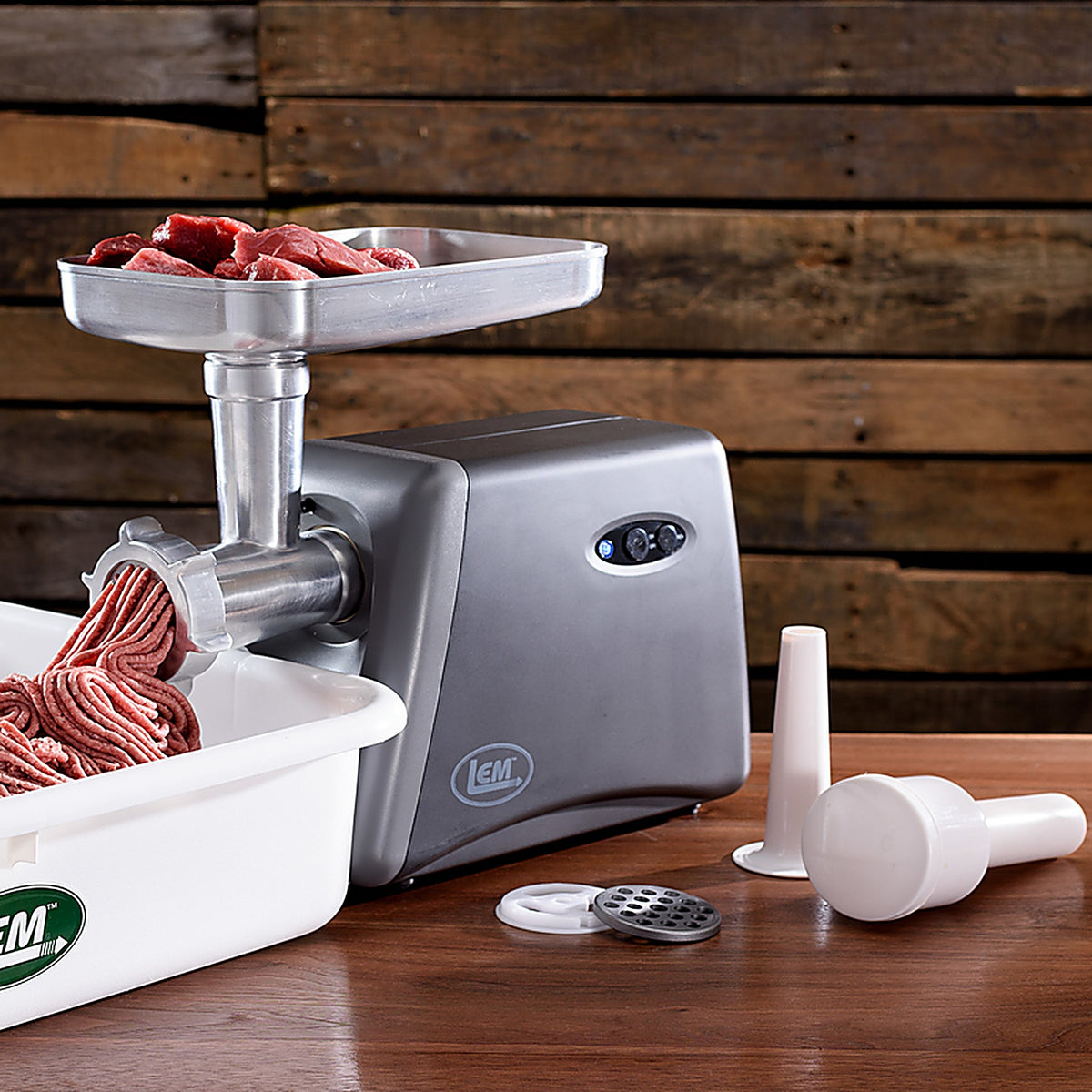 LEM 1224 Matte 1 speed 3 lb. Meat Grinder