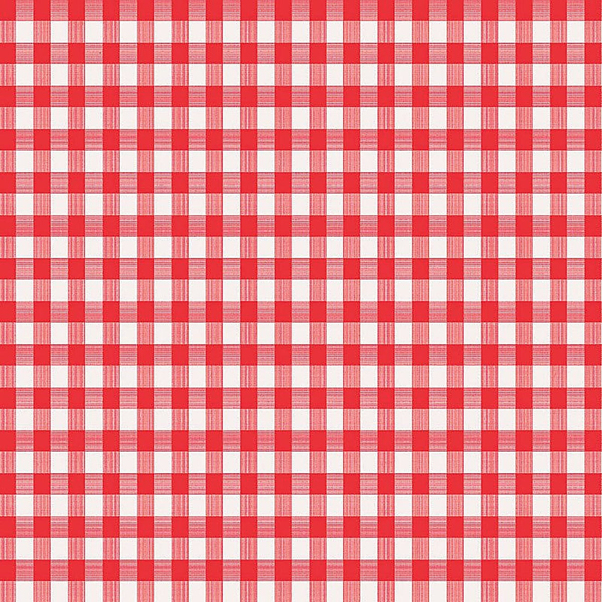 Magic Cover TBL-MC570-36 Red/White Checkered Vinyl Disposable Tablecloth 52 in. 52 in.