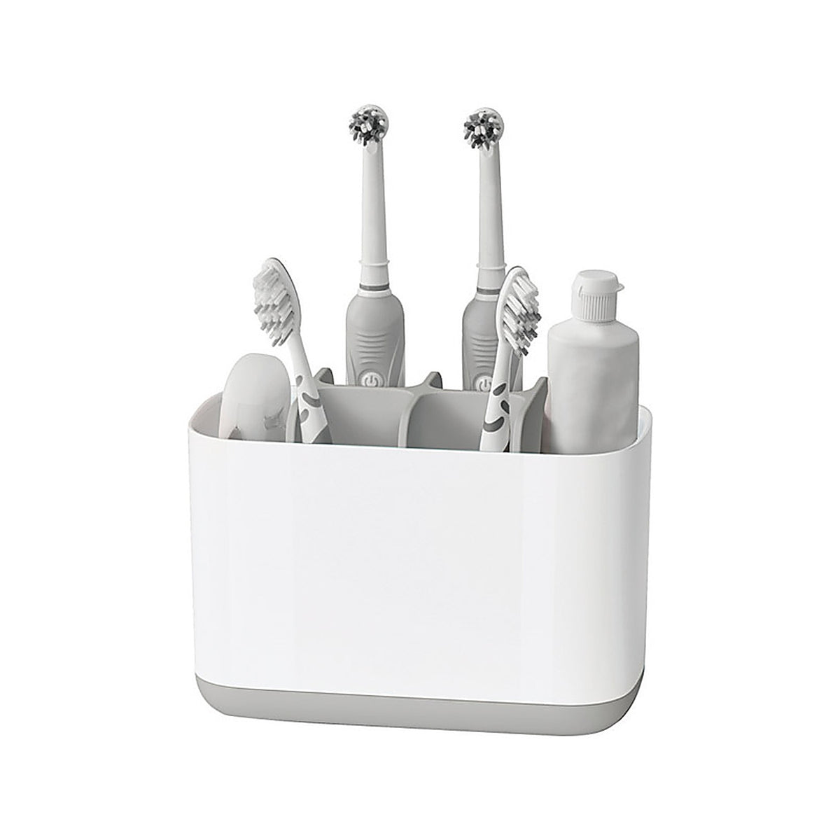 Joseph Joseph 70510 Gray/White Plastic Caddy/Razor/Toothbrush Holder