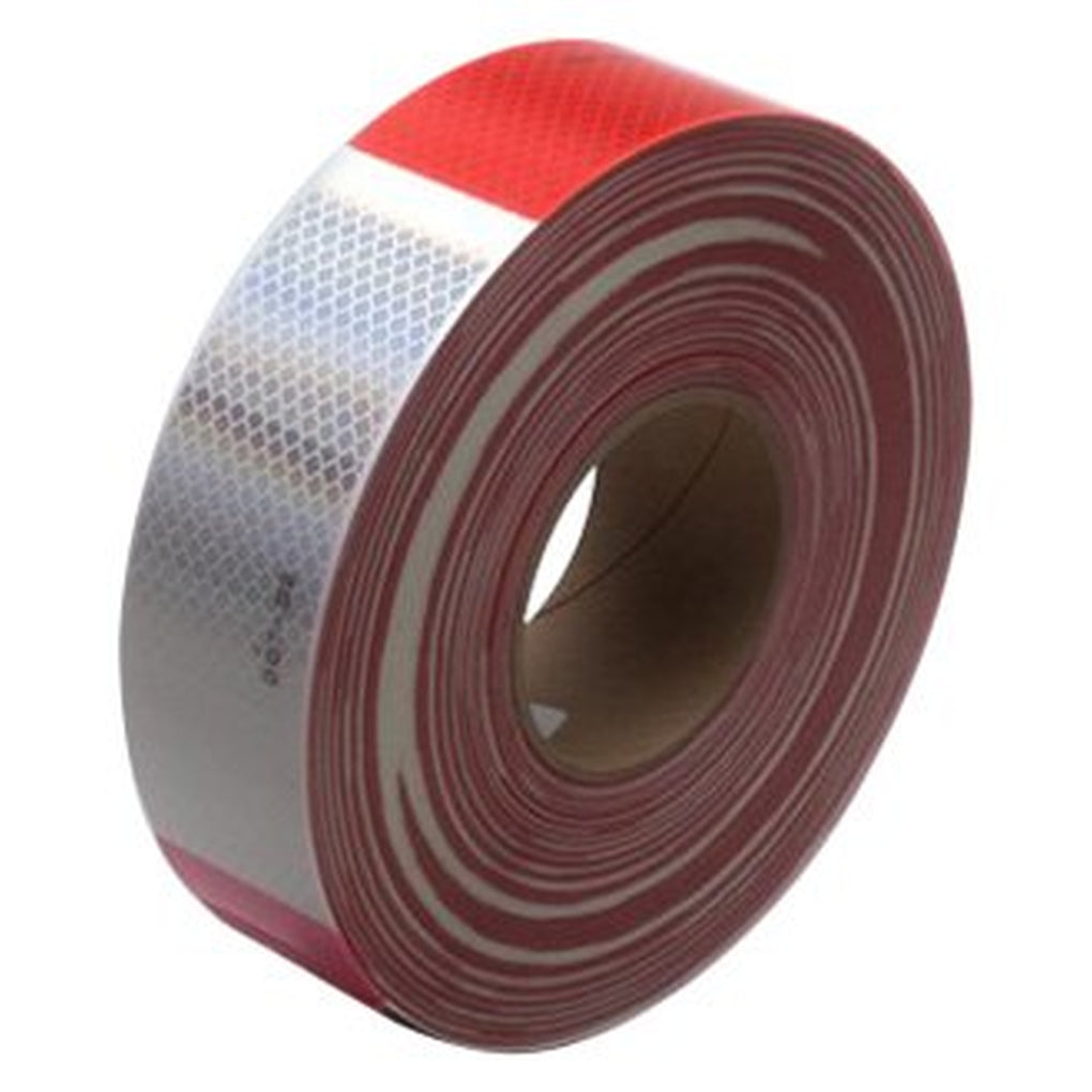 3M 67533 Diamond Grade Conspicuity Marking Roll 983-32, Red/White, 2 inch x 150 feet