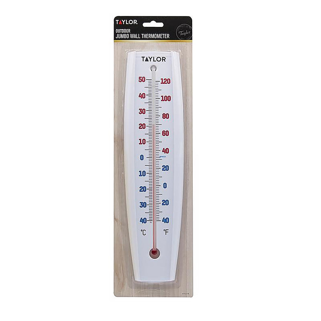 Taylor 5109 Jumbo Size Tube Thermometer Plastic White