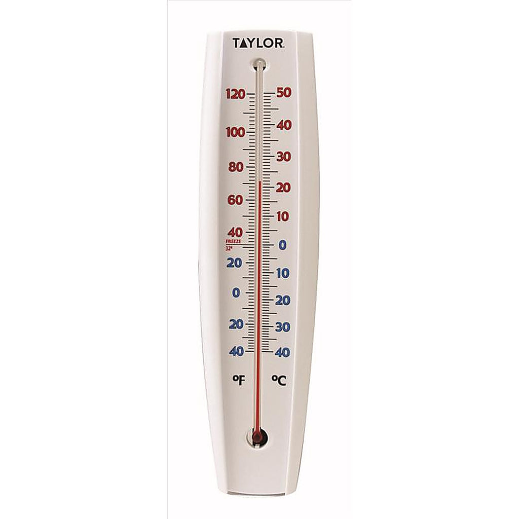 Taylor 5109 Jumbo Size Tube Thermometer Plastic White