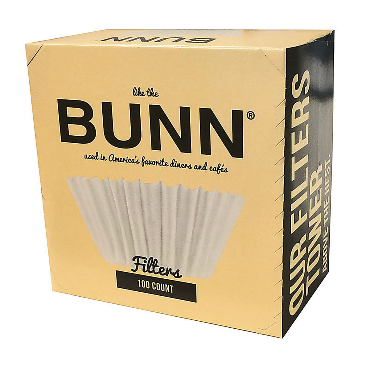 Bunn BCF/100-B 12 cups White Basket Coffee Filter 100/Pack